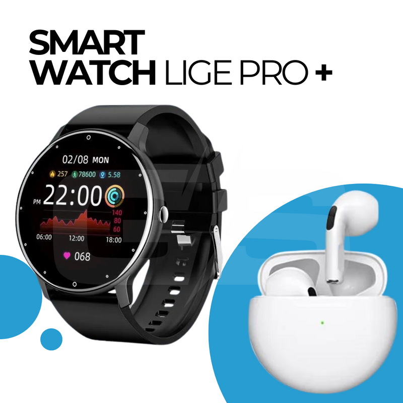 Smartwatch 2024 LIGE + Fone Bluetooth Grátis